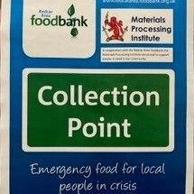 Local Foodbank supported by Materials Processing Institute Campus Businesses